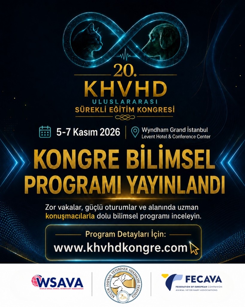 20. KHVHD Uluslararası Sürekli Eğitim Kongresi Bilimsel Programı Yayınlandı