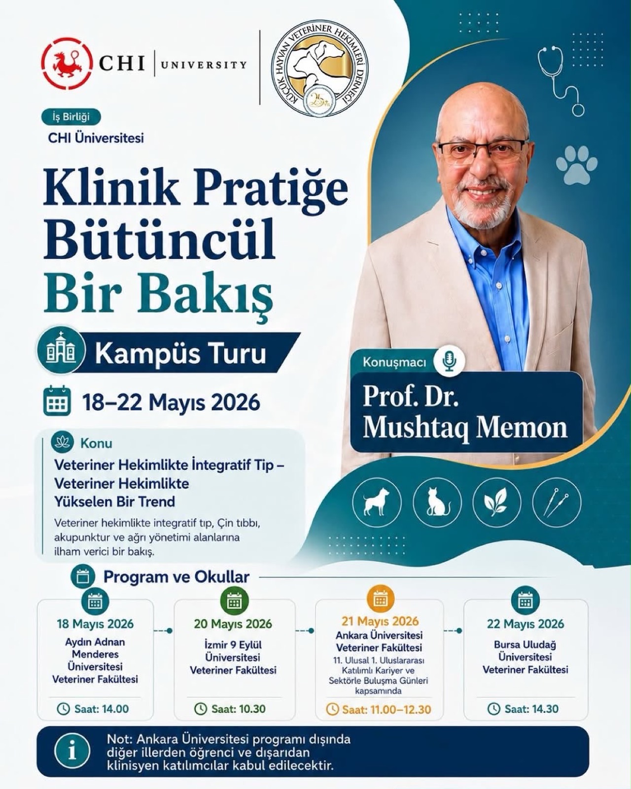 Klinik Pratiğe Güçlü Bir Bakış Kampüs Turu Dört Üniversiteye Ulaştı